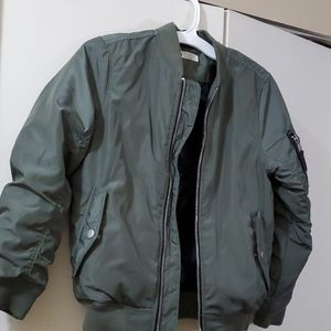 H&M Child's Army Green Bomber Jacket